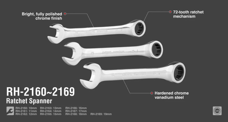 آچار جغجغه ای رونیکس مدل RH-2163 سایز 13