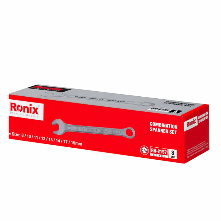 مجموعه آچار یکسر رینگ و یکسر تخت رونیکس مدل RH-2157